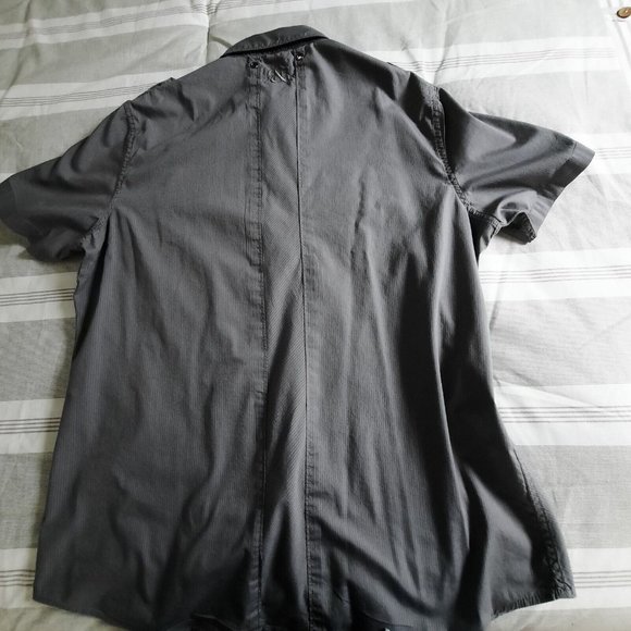 ROCK & REPUBLIC Mens Short Sleeve Gray Classic Fit Button Shirt Size XL - Picture 2 of 7